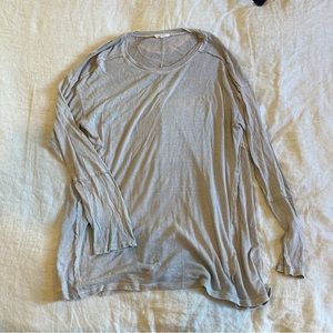 Lightweight oversized grey/taupe shirt